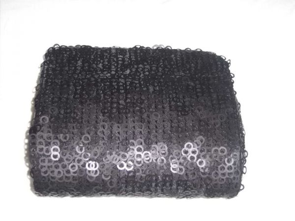 Clutch mini paetê preto